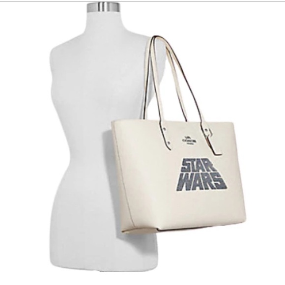 NWT! Coach Star Wars X Town Tote With Glitter Logo - Picture 3 of 12